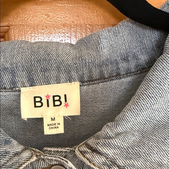 BiBi Light Blue Denim Ruffle Vest - Picture 2 of 6